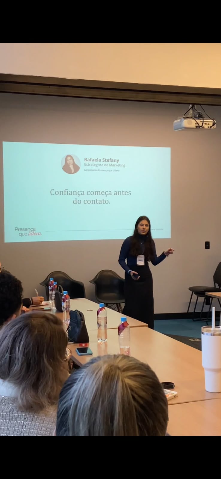 Rafaela apresentando um diagnóstico